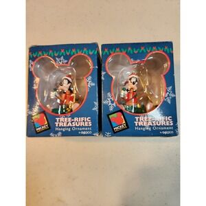 Disney Mickey Unlimited Tree Rific Treasures Goofy Hanging Ornament New Set of 2